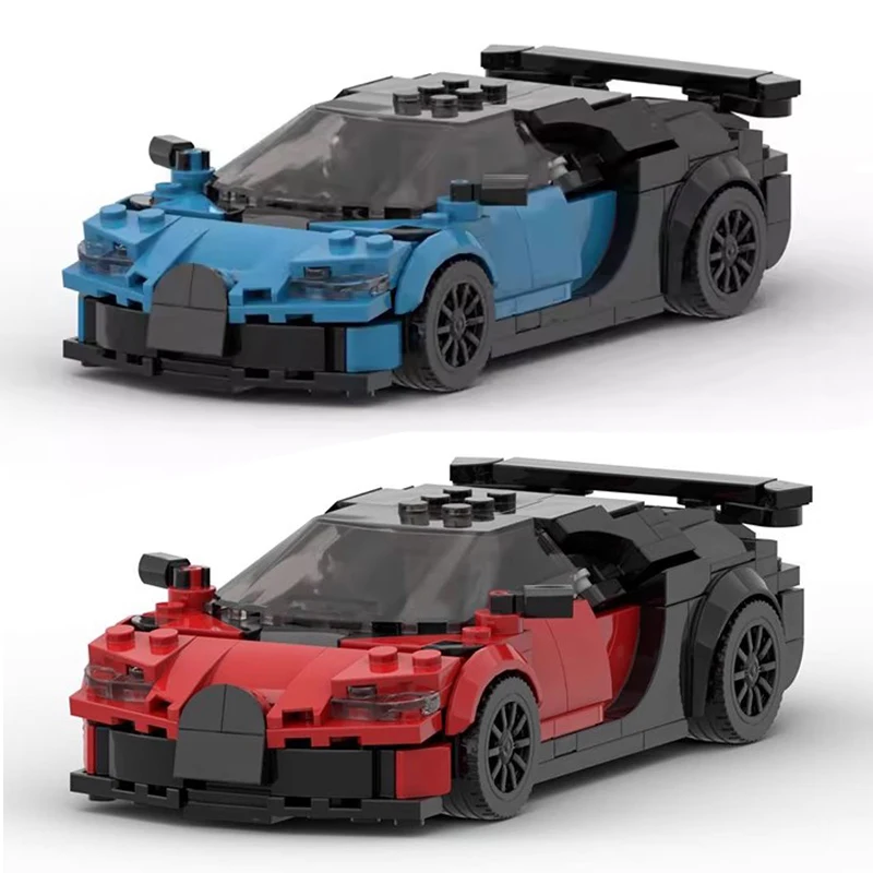 Bricklink MOC Super Car Bugattied Chirons Pur Sport Speed ​​Champions Vozidlá Sada stavebných blokov vianočné darček pre deti