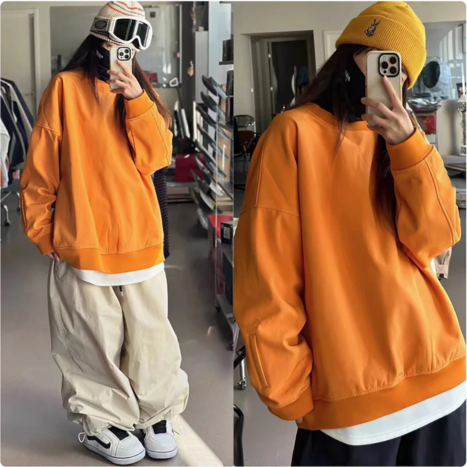 Brickwork Farba 3L Tkanina Nadmerná lyžiarska mikina Men Ženy vodotesný pullover fleece kapucňa snowboarding lyžiarske oblečenie