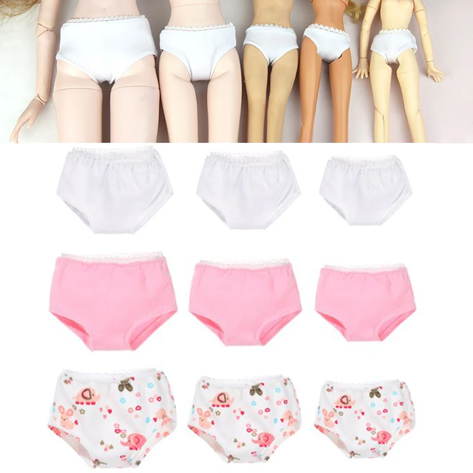 Briefsové briefingy s viacerými veľkosťami viacerých veľkostí, ktoré sú vhodné pre 1/12 1/6 1/4 1/3 bábiky DIY Dollous Dollous Adsety Accessories Hračky Gird Darček