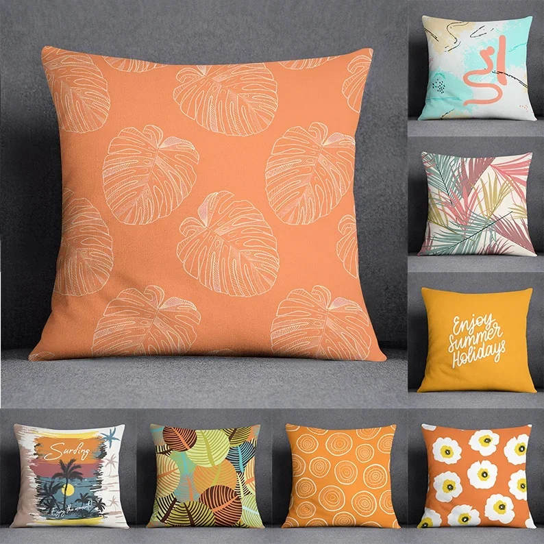 Bright Orange Series vankúš Darček domáca kancelária dekorácia vankúš Spál