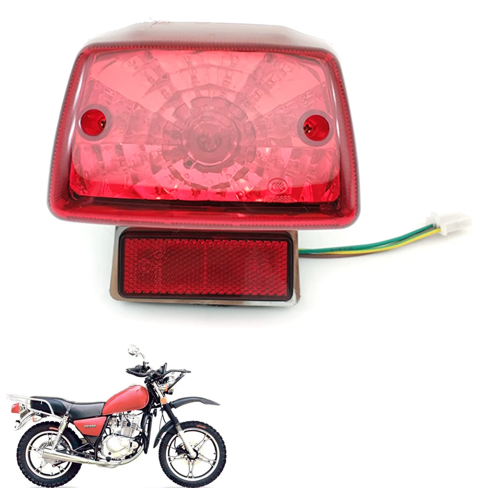 BRKÉ SVETLÁ SVETLÁ MOTOCLE TARIGHT BRZDY SVETLI SUZUKI GN125 HJ125 GN125-2F GZ125 Taillamp Taill Light Cover Stop Svetlo