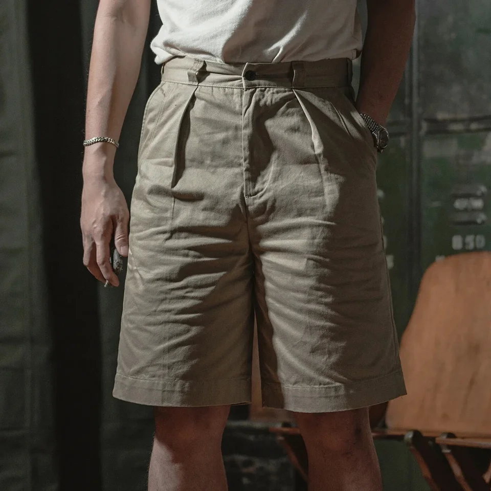 Bronson Typ 1956 USAF Khaki Shorts 11,5 oz krep