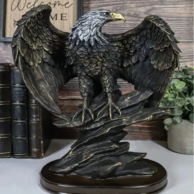 Bronzová živici Eagle Ornament Zbierka dekora