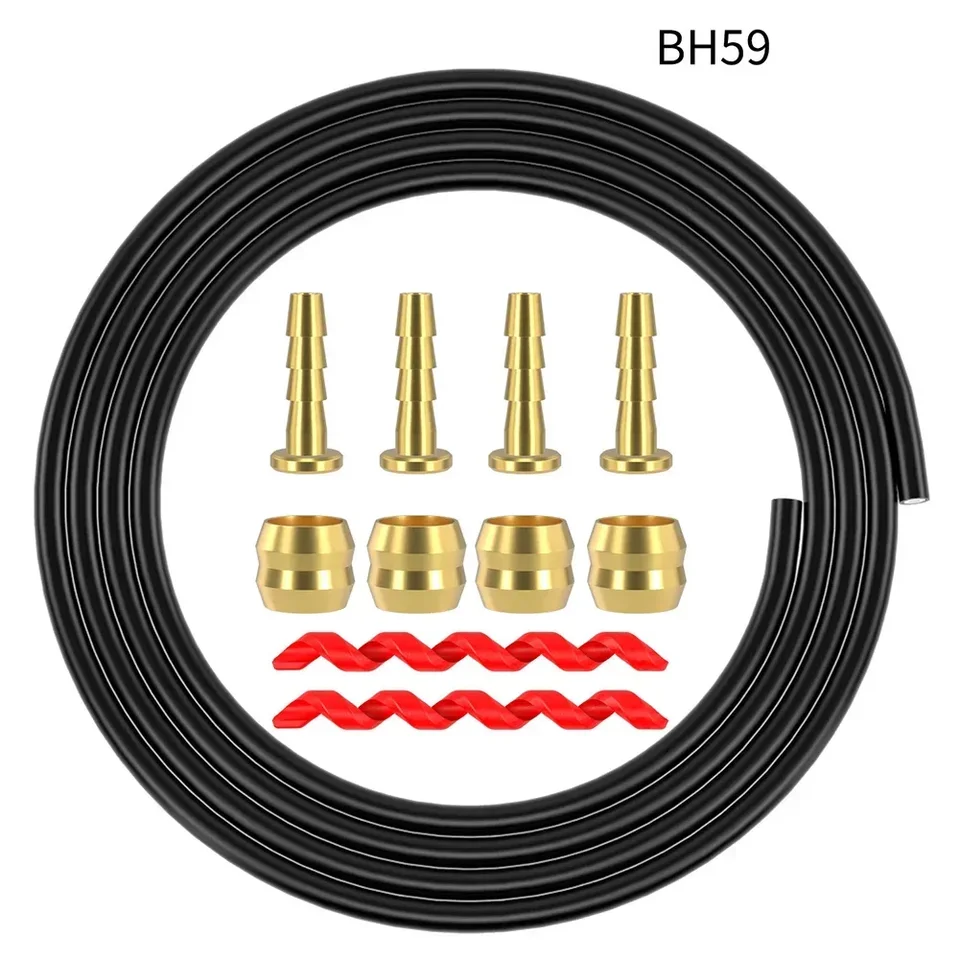 Brzdová hadica na brzdovú brzdovú hadicu pre shimano bh59 bh90 bicykel Vymeňte diely 2,5 metra 5,0 x 2,0 mm čierne praktické
