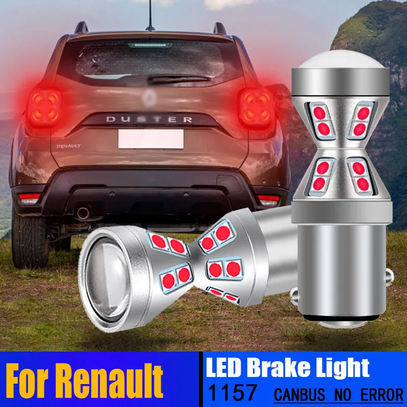 Brzdové žiarovky LED 2pcs LED žiarovky P21/5W 1157 Bay15D CANBUS pre Renault Avantime Aljašan Grand Scenic 2 3 Master Modus Sandero 1 Duster