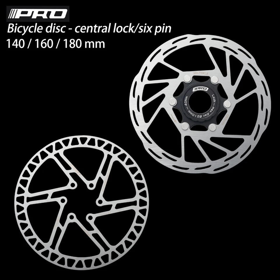 Brzdový disk stredného zámku a 6 skrutkových brzdových diskov Rotor Strong tepla rozptyl plávajúce 140 mm 160 mm 180 mm, pre MTB / Road