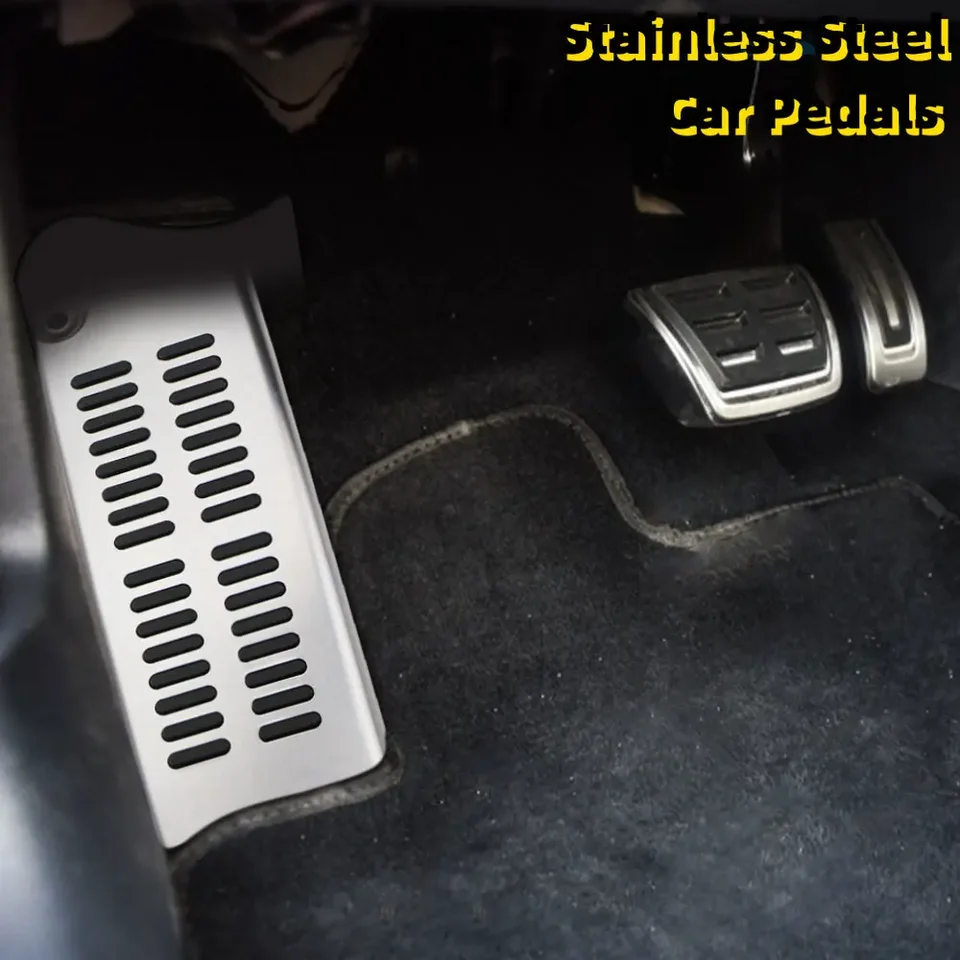 Brzdový kryt brzdového krytu pre pedále z nehrdzavejúcej ocele pre VW Polo Golf 4 Jetta MK4 Bora pre SkoDa Fabia LHD ACC.