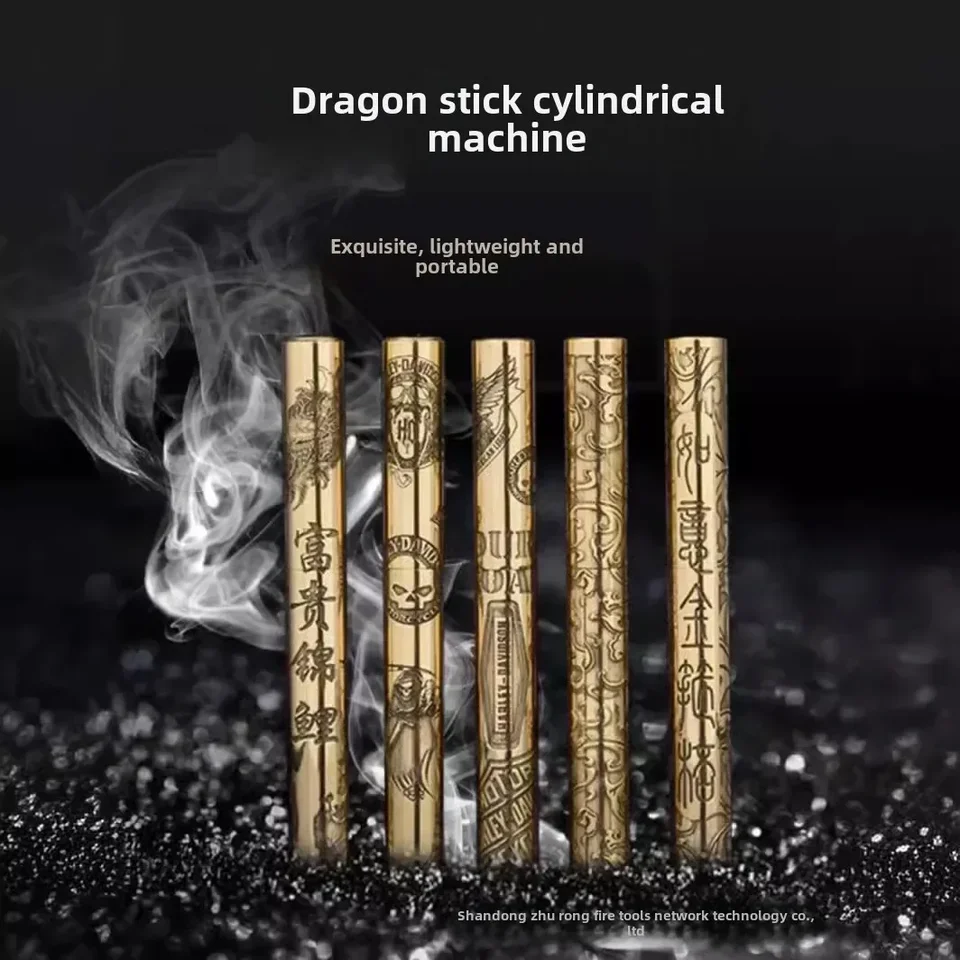 Brúsenie kolesa petrolej svetlejšie mini retro čisté medené kreatívne nunchaku ľahšie cigaretové doplnky pre mužov darček