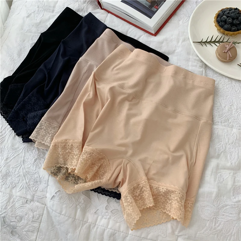 BS105 Veľká veľkosť bezpečnostných šortiek Ženy Modálny boxer pod sukňou Underwear High Wast Comfort Krátke nohavice Žena leto