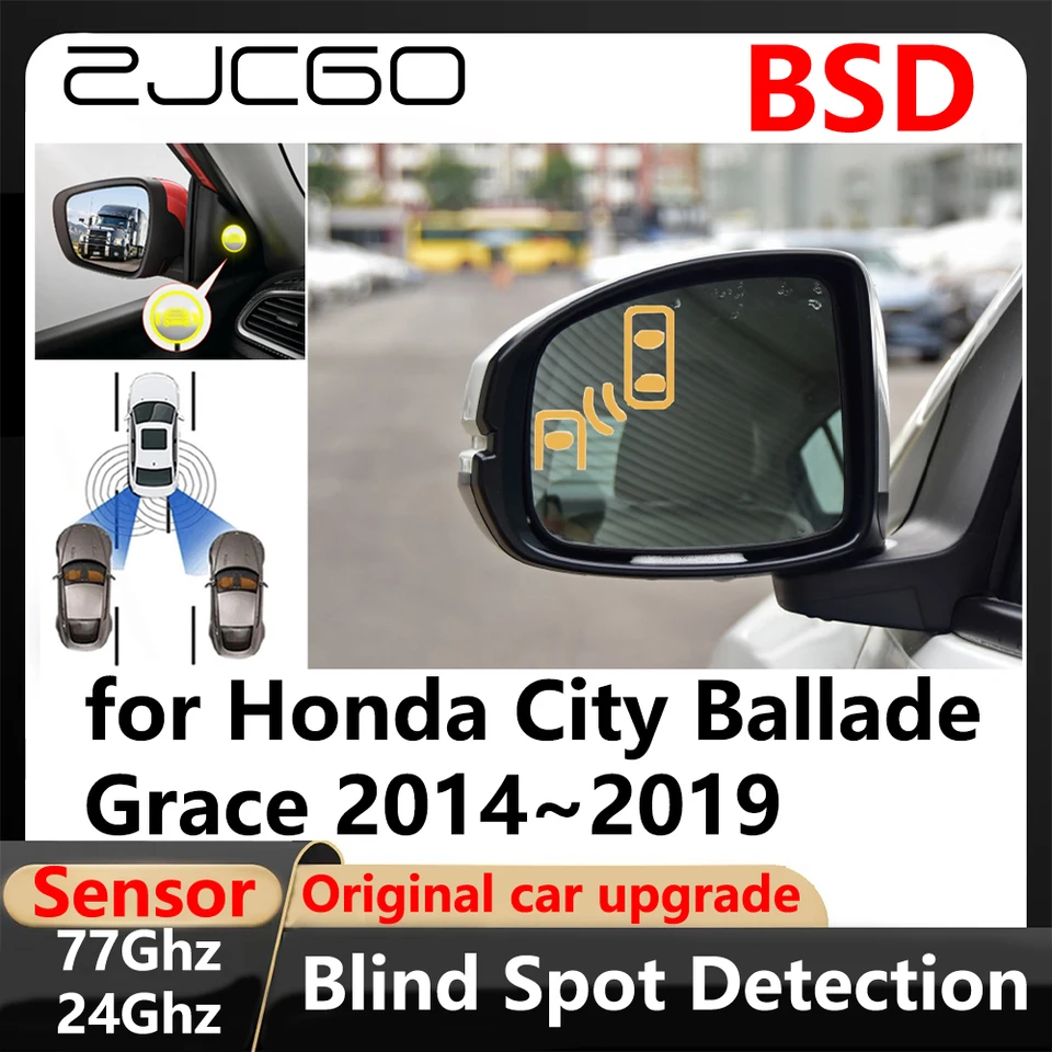 BSD Blind Spot Detection Lane Change Change Assisted Parking Driving Warnin pre Honda City Ballade Grace 2014 ~ 2019