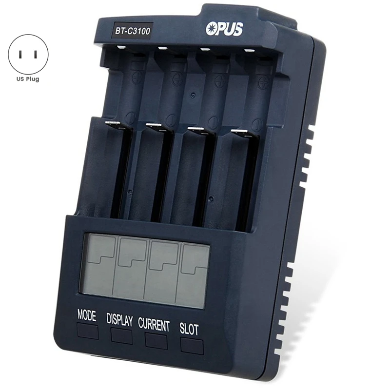 BT-C2100 4 Slots Battery Nabíjač Adaptér Univerzálny adaptér pre nabíjateľné li-iónové batérie US
