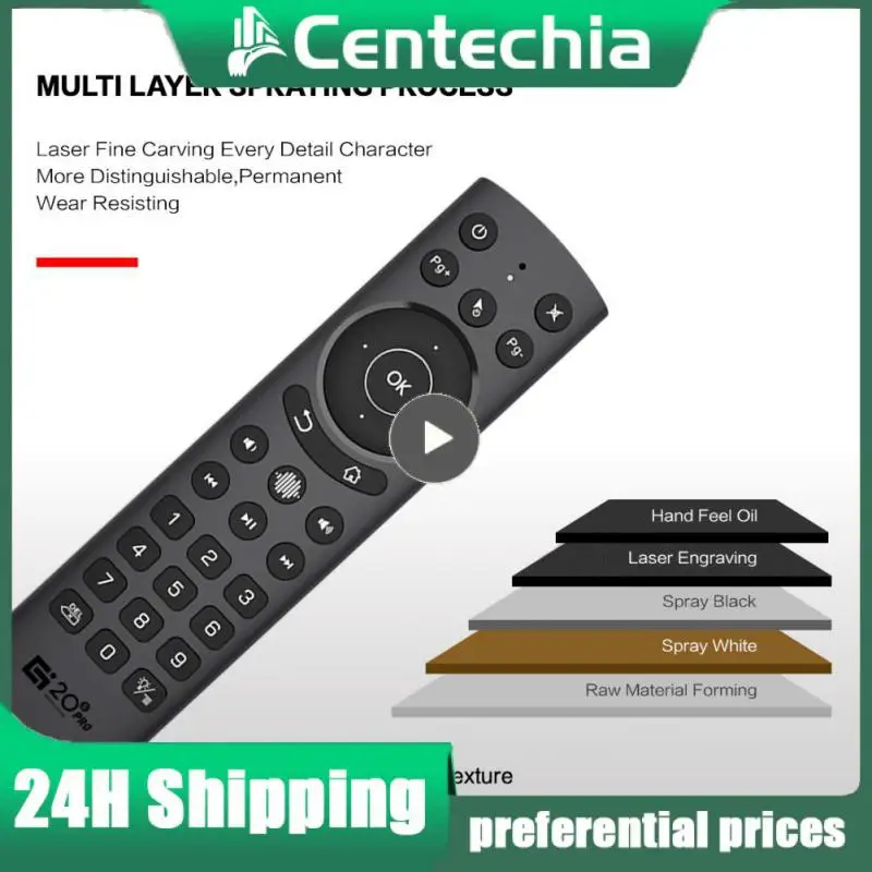 Bt podsvietená G10S G30S G40S G21 RU MX3L Air Mouse Wireless Hlas Diaľkové IR Učenie 2.4G Ovládanie pre Android TV box