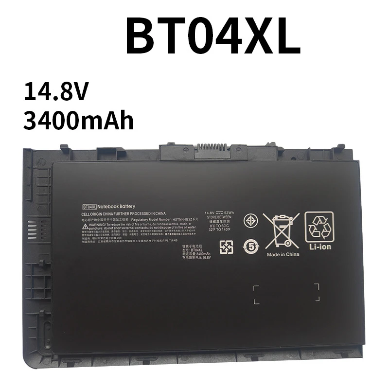 BT04XL BA06XL BA06 NAPOHLASŤ BATTERA PRE HP EliteBook FOLIO 9470M 9480M Séria HSTNN-DB3Z HSTNN-IB3Z HSTNN-I10C 14,8V 52WH/3400MAH