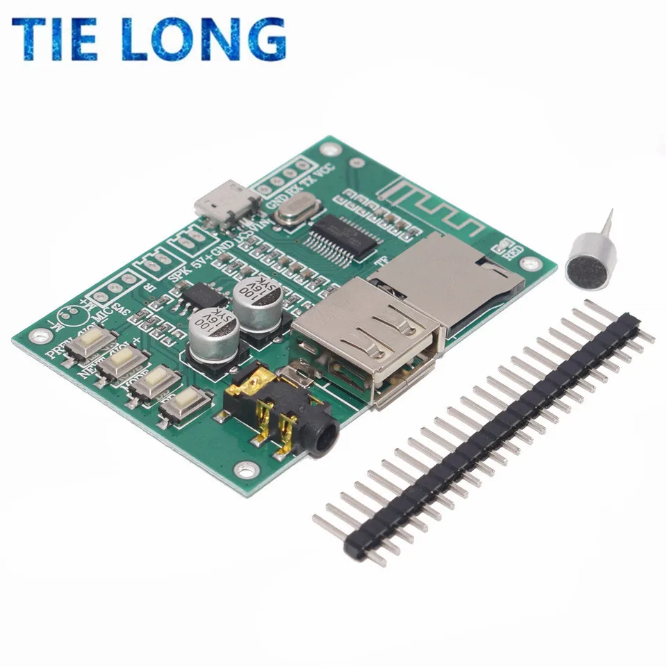 BT201 DUAL MODE 5.0 Bluetooth bezstratovo bezstratový modul zosilňovača Modul TF karta U Disk BLE SPP Serial Port Transparent Trans