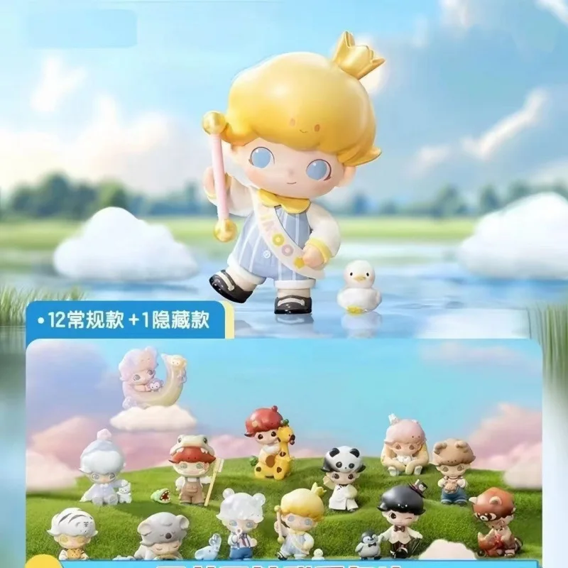 Bubble Mart Blind Box Dimoo Animal Kingdom Series Series Ručná bábika Trendy Hračky Zbierka ozdoba Darček pre deti