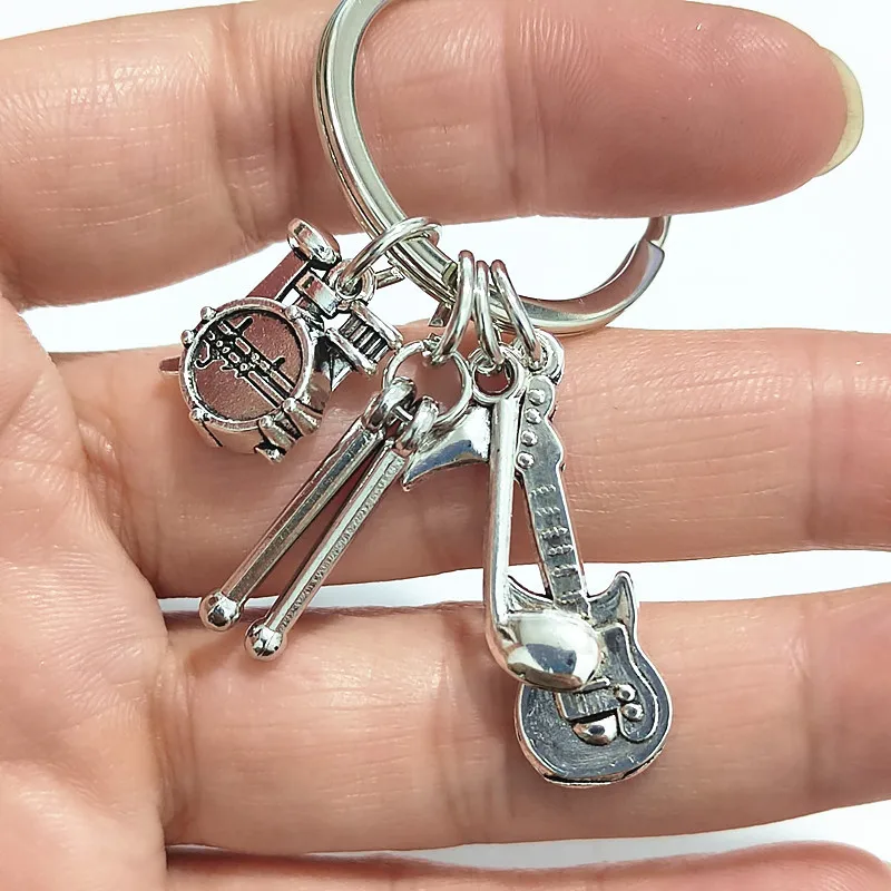 bubeník Keychain Drum Pop hudba Lovers Rock batoh prívesok kapel