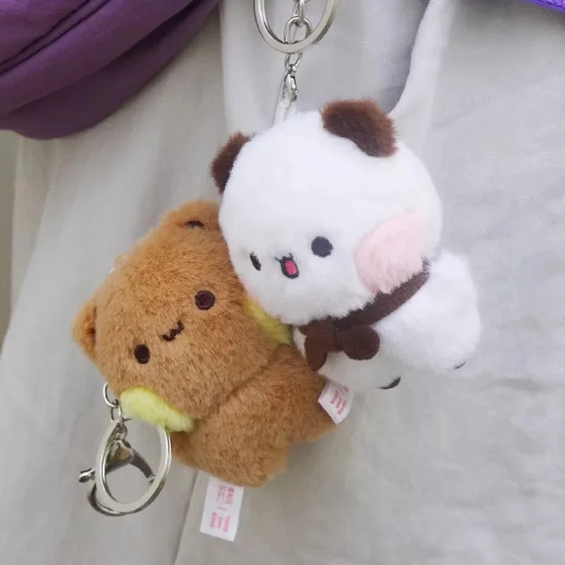 Bubu a Dudu Panda Yier Plyš na keychain hračky roztomilý karikatúra medveď Plushie bábika pre deti darčeky k narodeninám kawaii mäkké plnené hračky