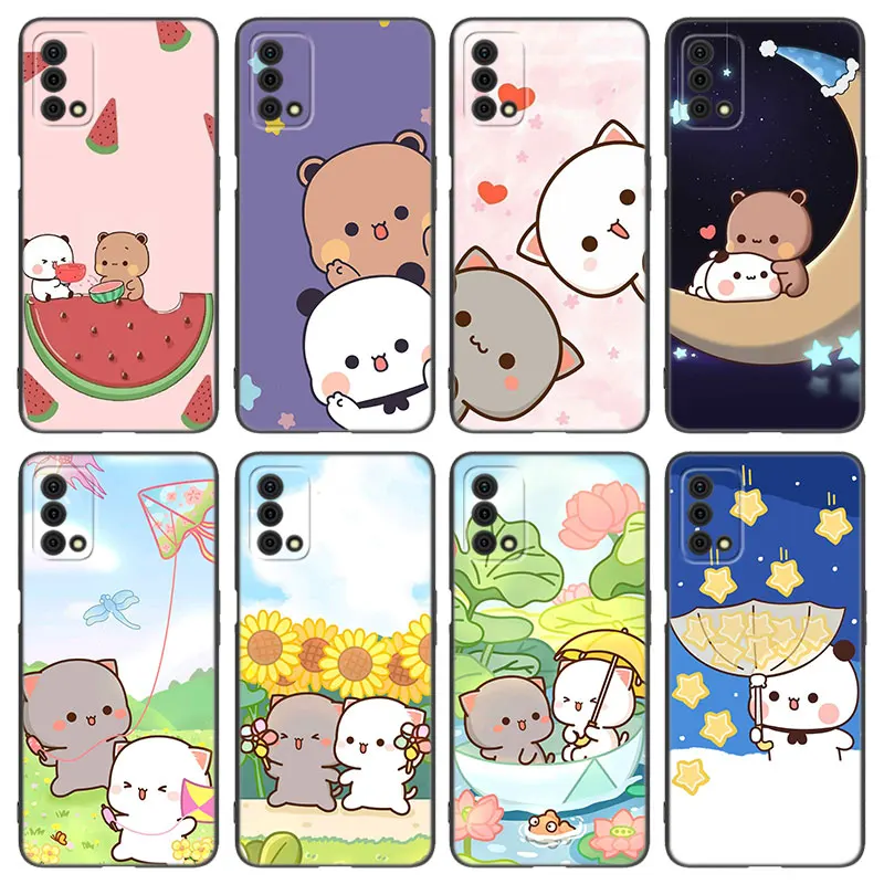 Bubu Dudu roztomilý silikónový telefón pre prípad Oppo Reno 10 11 Pro A55 A57 A58 A72 A74 4G A98 5G A15 A16 A17 A38 A54 A76 A76 A94