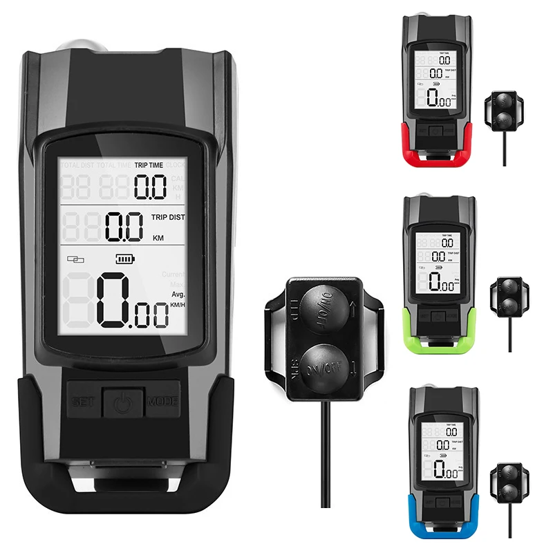 Bucklos 3 v 1 predný svetlo rýchlomer na bicykli s 120 db roh 800 lumens vonkajšie cyklistické svetlomet vodotesné predné svetlo bicykla