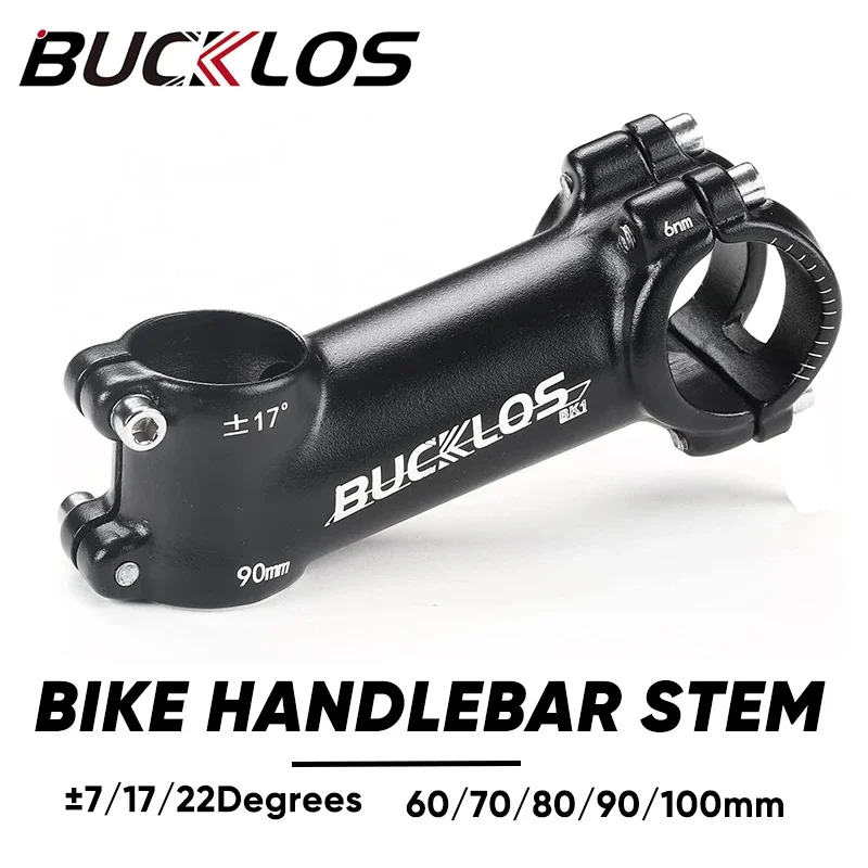 Bucklos 7/17/22 Stupeň bicykla STEM 60/70/80/90/100 mm hliníková zliatina STEM ORICKAR 31,8MM