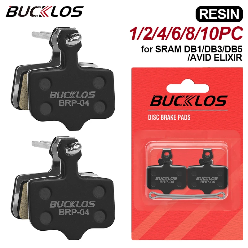 Bucklos živicové brzdové podložky Brzdové podložky odolné MTB Hydraulická disk brzdová podložka pre SRAM DB5 / Elixir Road Gravel Cycling Brzdenie dielov