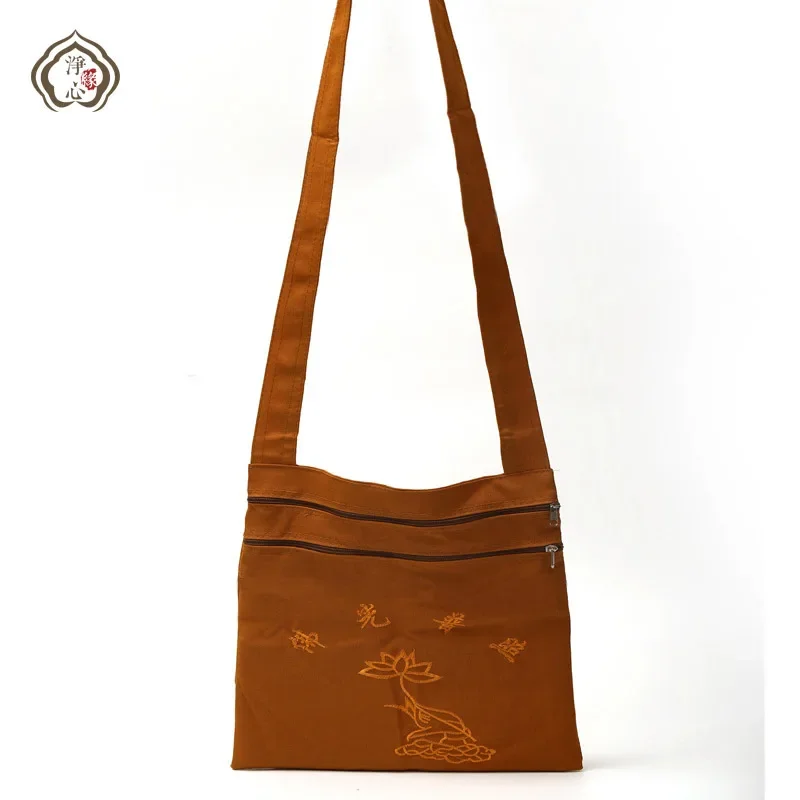Budhistické mních Canvas Bag Lay Budhista Budhizmus Zen vrecká Buddha mnísi Arhat Bag Shaolin Kung Fu Bag