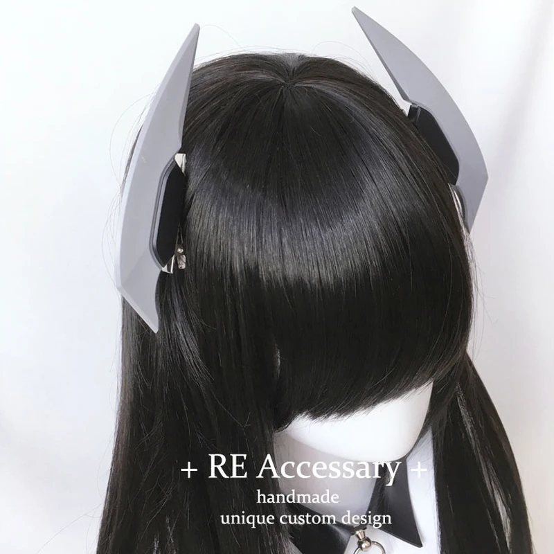 Budúca technológia Cyber ​​Punk Element Machinery Techwear Hairpin Robot Hair Clip Headar Halloween Steampunk Cosplay Accessary