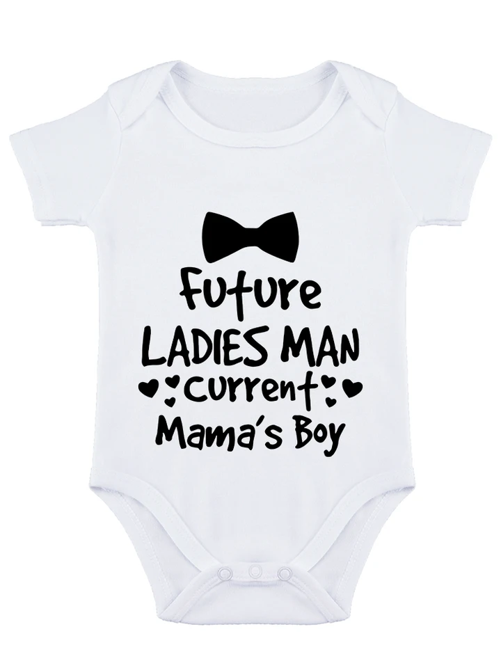Budúce dámy, muž, súčasný mama chlapec detský bodyit vtipný baby Onesie roztomilý novorodenecký rozkošný chlapci