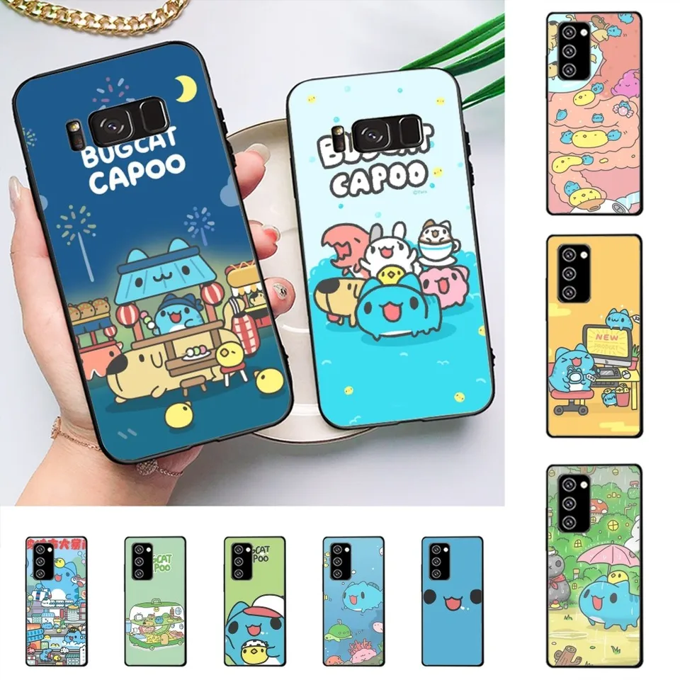 Bugcat Capoo Cartoon Puzdet pre Samsung Note 8 9 10 20 Pro Plus Lite M 10 11 20 30 31 31 51 A 21 22 42 02 03