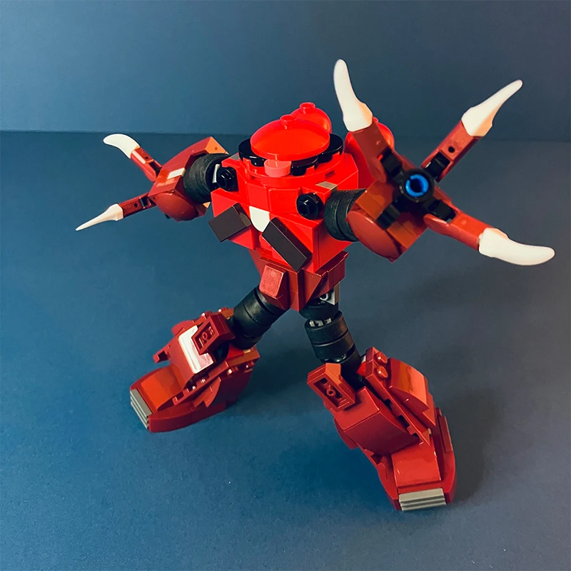 BuildMoc MSM-07S Z'GOK Veliteľ robotov robotov Set Federal Mecha vojakov armádne tehly pre domácich majstrov pre deti
