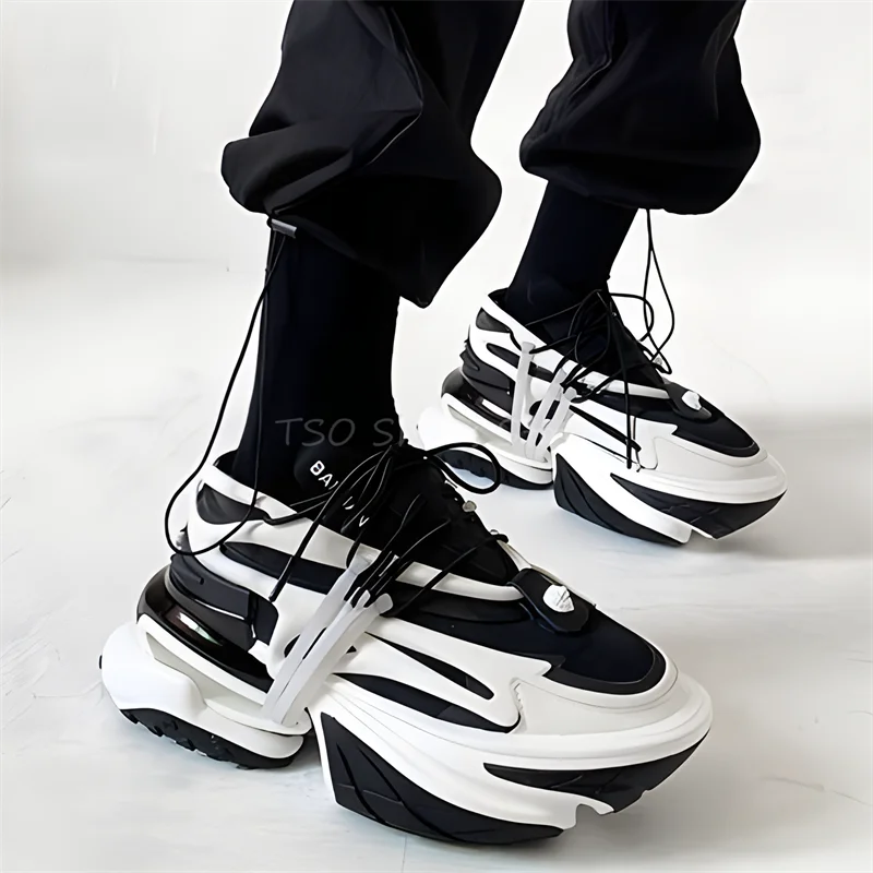 Bullet Dad Shoes tenisky pre mužov a ženy ins módne pár husté podrážky Zvýšené príležitostné športové topánky Spacecraf Jacht topánky