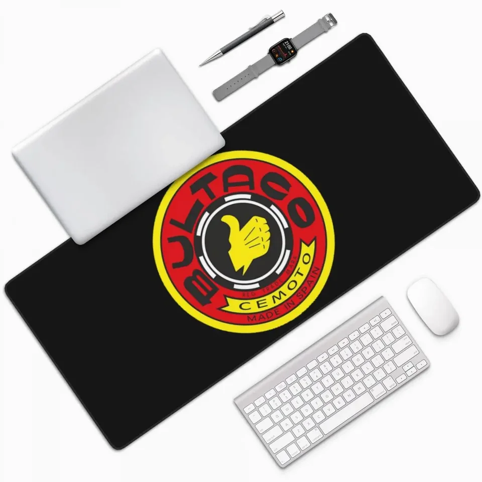 Bultaco Motocykle Veľké myš na počítačovú klávesnicu Moublou Mouse Mouse Gamer PC PC prenosný pracovný pracovný stolík Office príslušenstvo stolové rohože