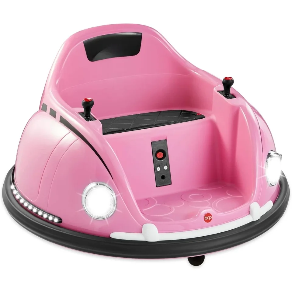 Bumper Car 6V Electric Kids Ride na nárazníkom Bumpin, 1,5 - 6 rokov, rodičovské diaľkové ovládanie, 360 stupňov, svetlá