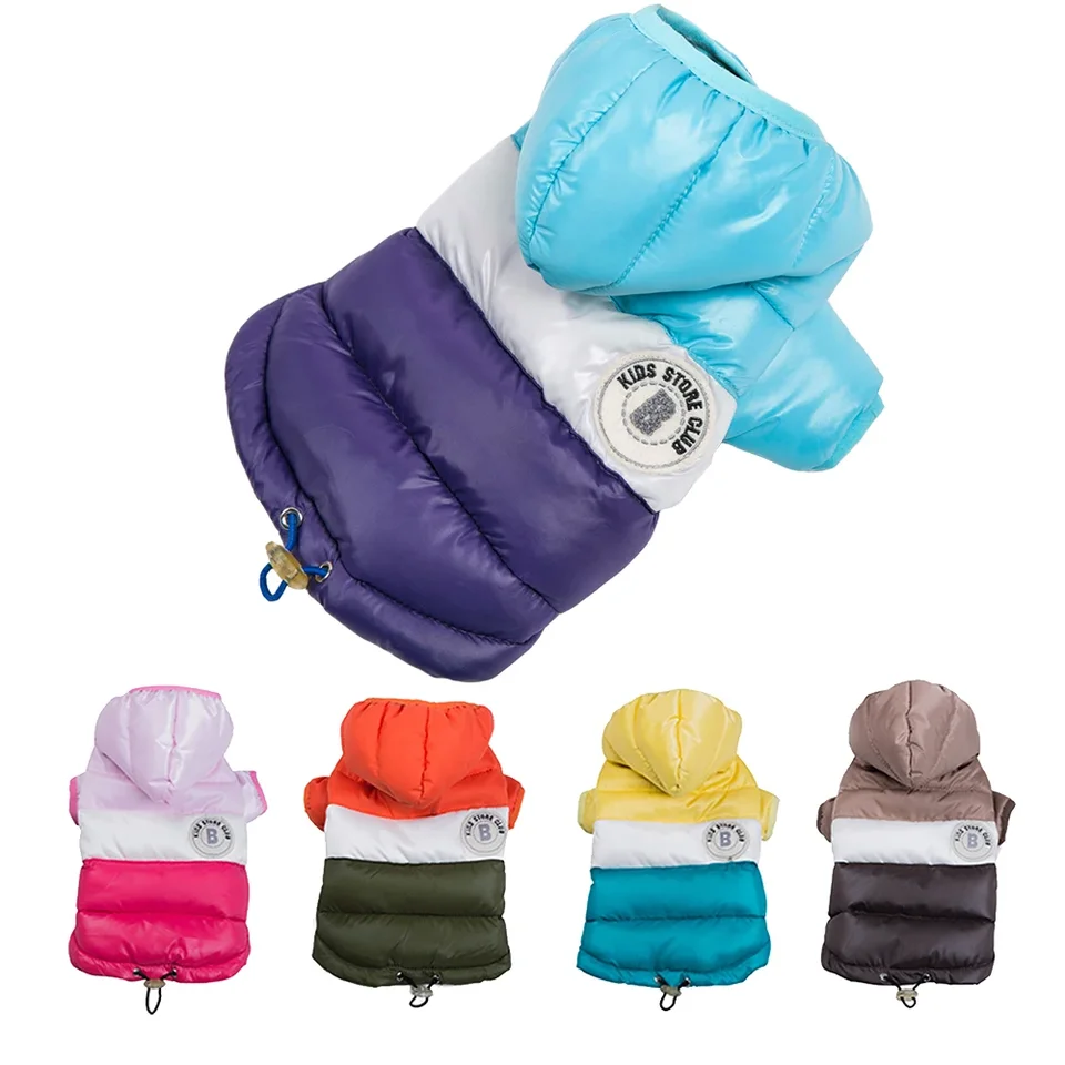 Bunda psov pre malé veľké psov na jeseň zimné kapucňa hrubé teplé oblečenie francúzsky buldog kabát chihuahua Yorkie šteňa šteniatka