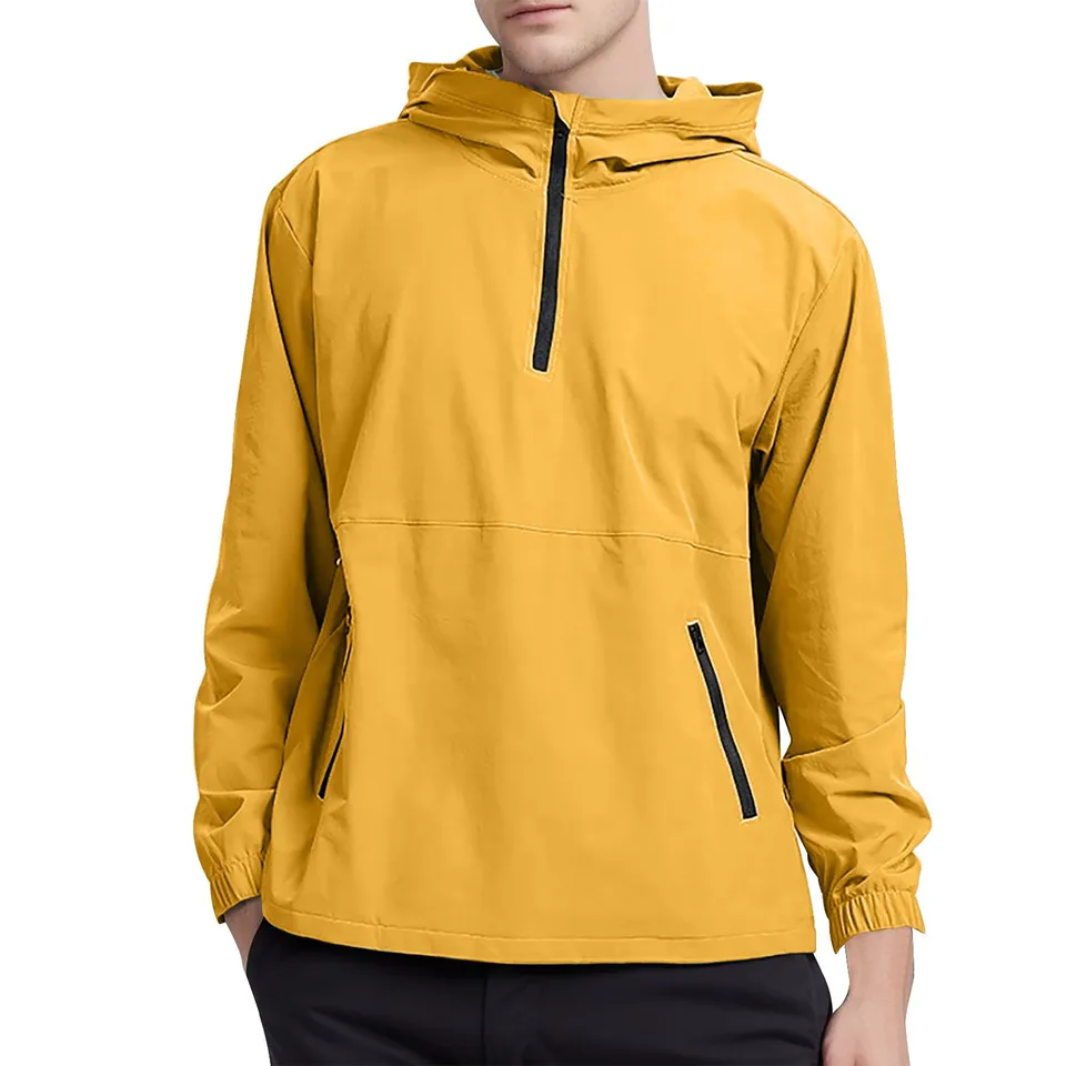 Bunda vešiaky pre mužské ľahké zipsové bežecké turistické bundy Anorak Windbreaker Active Hoodies Chaquetas de Hombre