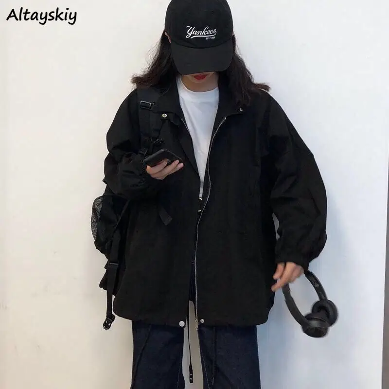 Bundy Ženy Streetwear Harajuku Oblečenie masívne farebné moderné unisex lampa rukáv