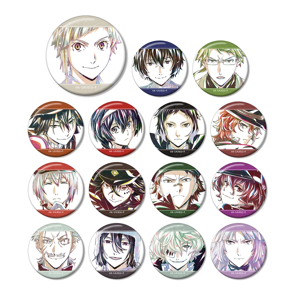 Bungo Stray Dogs Anime Dazai Osamu Nakahara Chuuya Chuya Fyodor D Edogawa Ranpo Geunine Metal Hračky Badge Darček