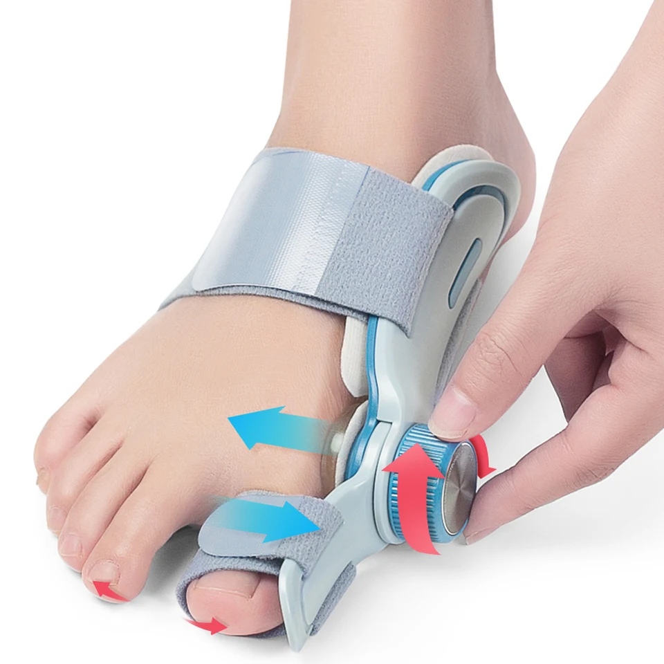 Bunion Po rovinári nastaviteľná BUCE BRACE s 3 rôznymi upevňovacími doskami Big Toe Porquener Stres Stres pre mužov Ženy