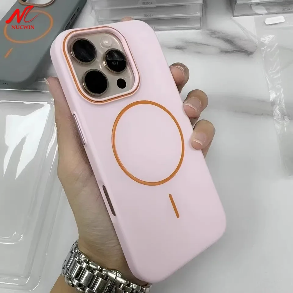 Business Skin Feel Liquid PC Magsafe puzdro pre iPhone 16 Pro Max 16 Plus 12 13 14 15 Promax Ultra Thin Magnetic Cover