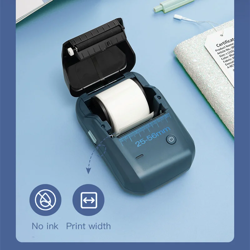 Business Work Office Home B1 Label Printer USB a BT pripojenie Thermal Labeling Printer Mini Pocket Machine Mobile & PC Užitočné