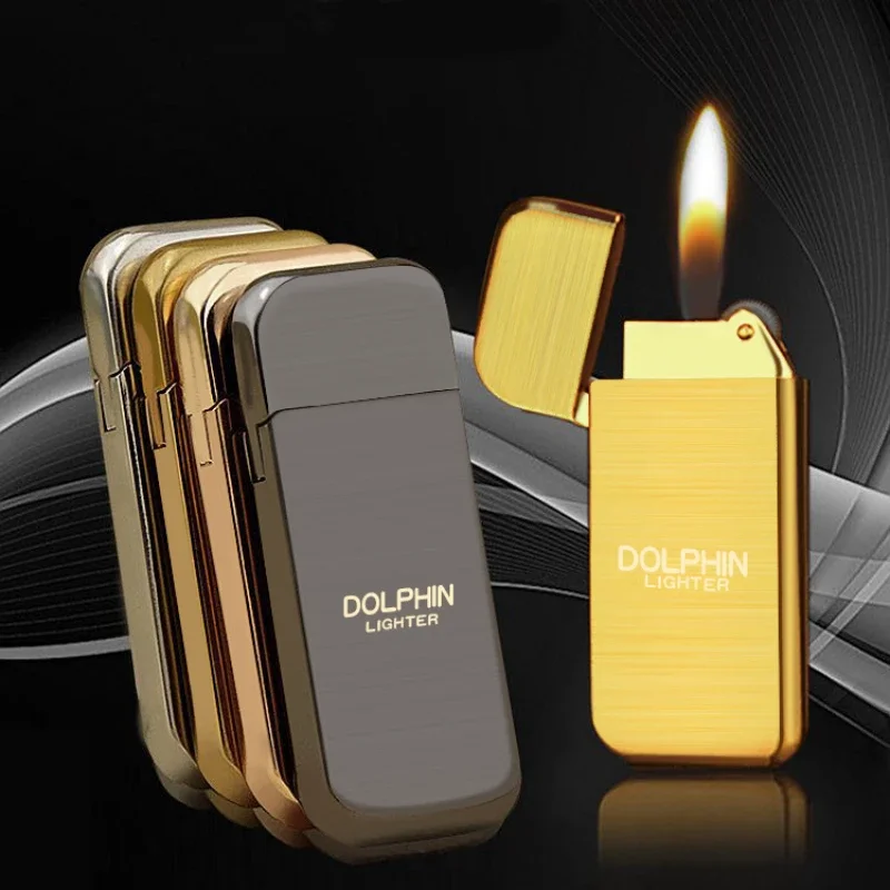 Butánske ľahšie fajčiarske príslušenstvo, Cool Torch Fire Flame, Flint Inflation, Gas Mini Liquid, Cigarette Watters, Darčeky pre mužov