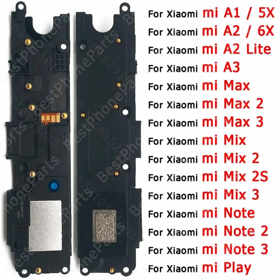 Buzzer Ringer pre Xiaomi mi mix 2s Poznámka 10 3 Play A1 5x A2 Lite 6x A3 Max 2 Loudspeaker Loud reproduktor Časti zvukový modul