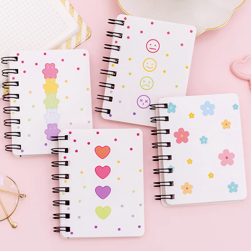 BView Art Side Flip Coil Notebook Student Mini Prenosný notebook s voľným listom Poznámkový blok A7 vrecková kniha