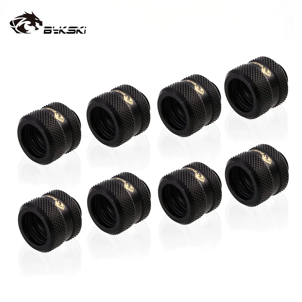 BYKSKI 8KS/LOT HARD TREAPTING OD12MM/OD14MM/OD16MM KOMPROVEJ KOMPRESIA Meďnatého meď G1/4 'Použitie pre trubicu Rigidity PMMA/PETG