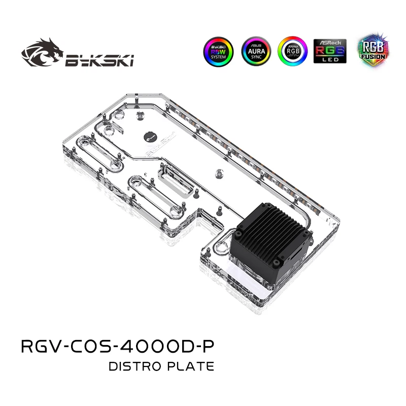 BYKSKI WATERWAY COLDOWNICKÁ doska DISTRO PLAČ pre CORSAIR 4000D PASE CPU/GPU WATER COLDOCE BLOP POPS