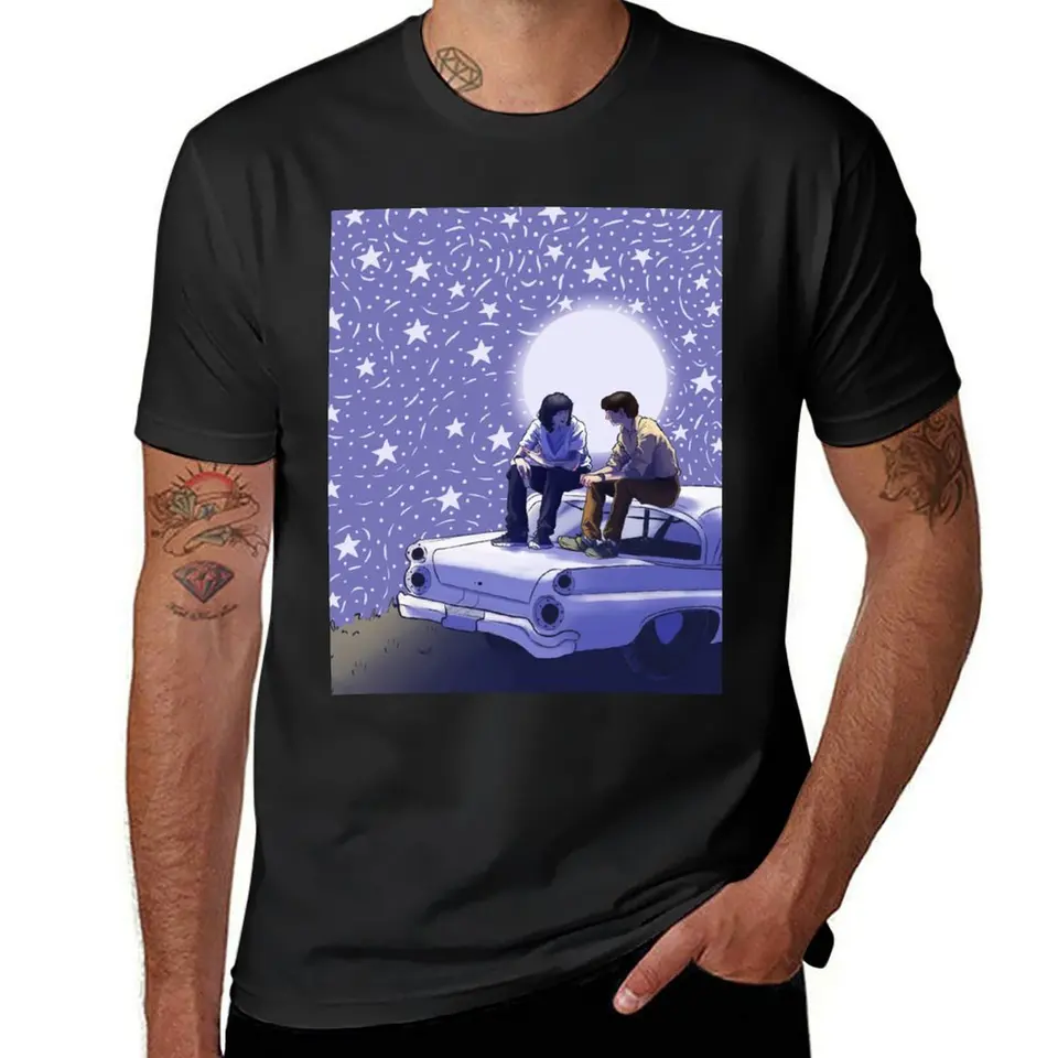 Byler Night Sky Star Tričko Roztomilé oblečenie potia estetické oblečenie pánske grafické tričká balíček