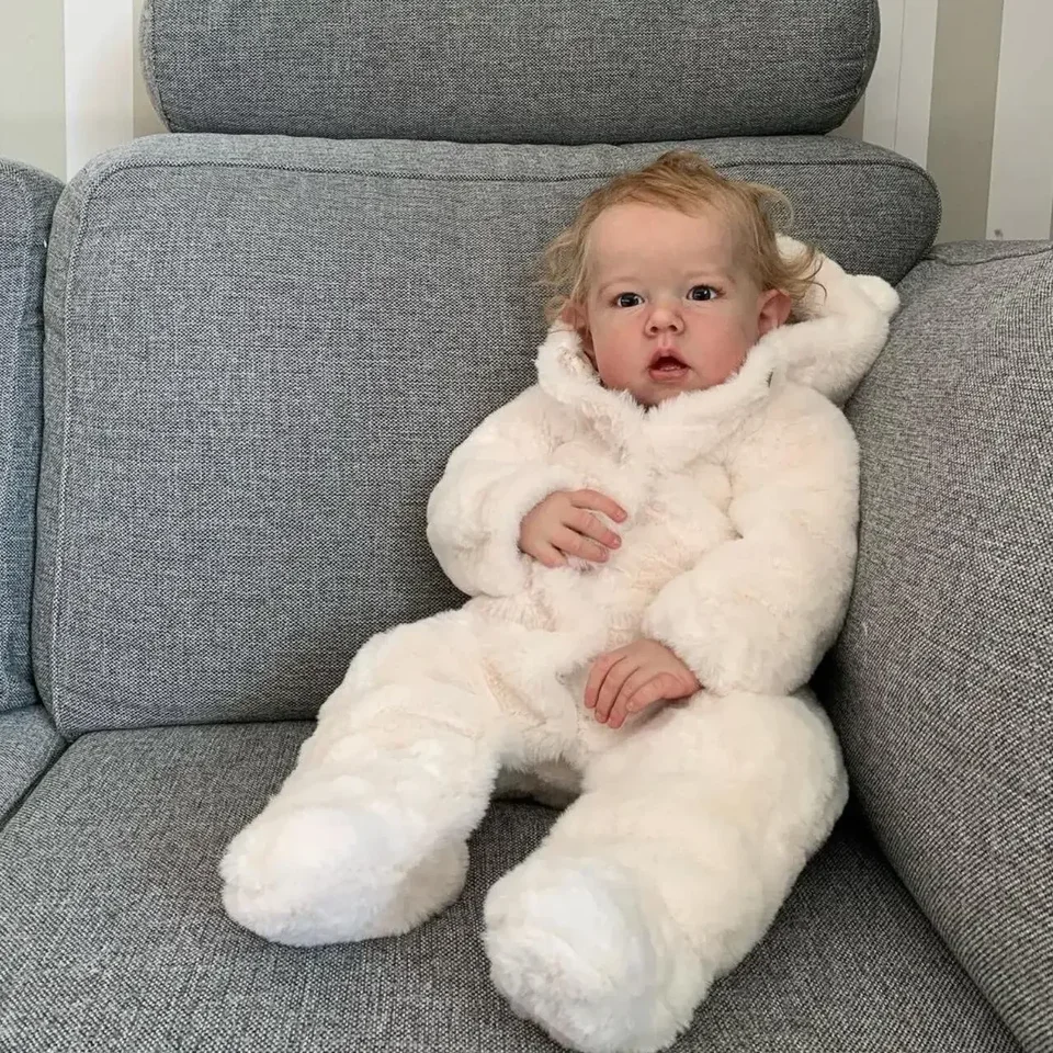 Bzdoll Realistic 55 cm/70 cm Reborn Baby Doll s pokožkou 3D maľovacou, mäkkou silikónom novorodenca Bebe Alive Kid Cute Dress Up Toy