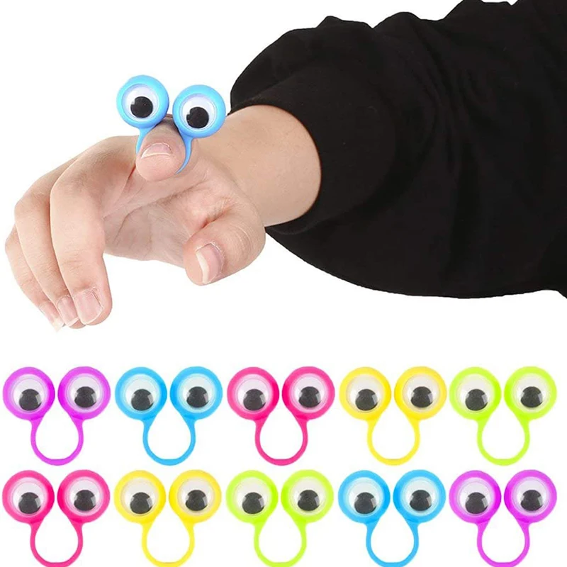 Bábky očných prstov očné prsteň Monster Eyes Detské hračky detská párty uprednostňujú praktické vtipy hry vtipné deti darčeky hračky