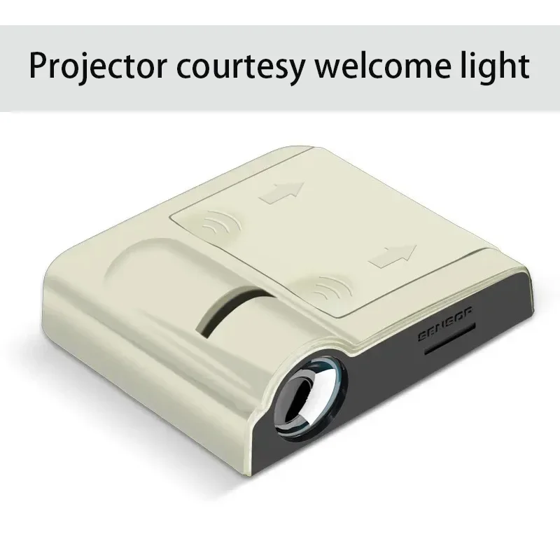 Béžový 2ks LED svetlo projektor s láskavým dovolením vítaný svetlo usb gr športové logo dvere HD pre Toyota Corolla Yaris Prius Camry BWM