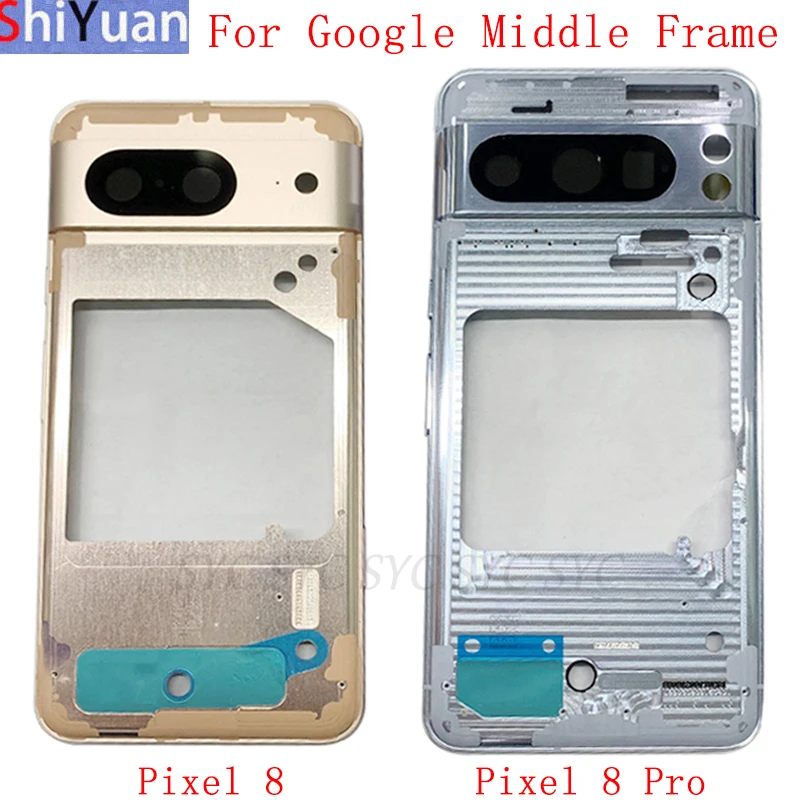 Bývanie stredného rámca LCD REZEL PLATKA PRE Google PIXEL 8 PRO LCD RÁM Výmena dielov